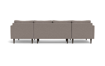 Wallace 126" Untufted Double Chaise U Sectional - Bennett Praline