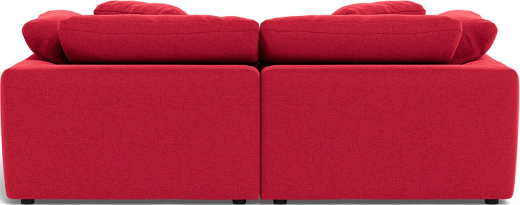 Fluffy 89" 2 Piece Sofa w/Otto - Bennett Red