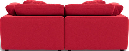 Fluffy 89" 2 Piece Sofa w/Otto - Bennett Red