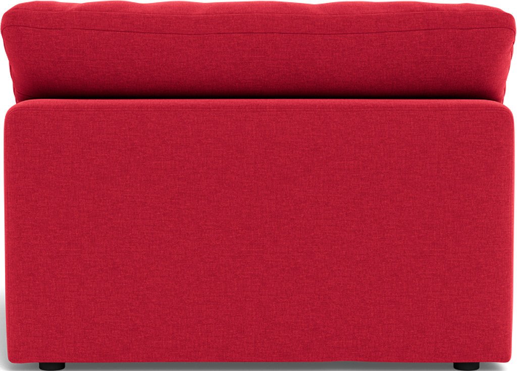 Fluffy Armless Chair - Bennett Red