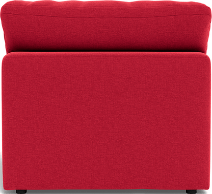 Fluffy Small Armless Chair - Bennett Red