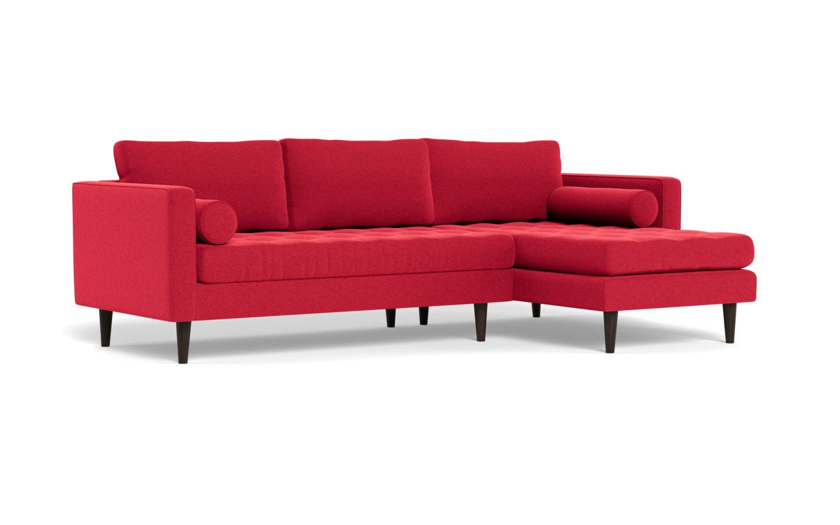 Ladybird 102" Right Chaise Sectional - Bennett Red