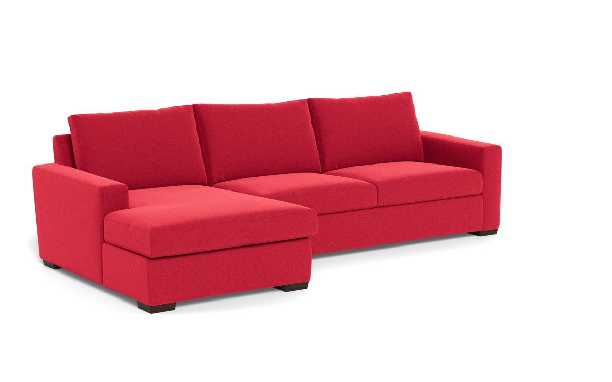 Mesa 123" Left Chaise Sectional - Bennett Red