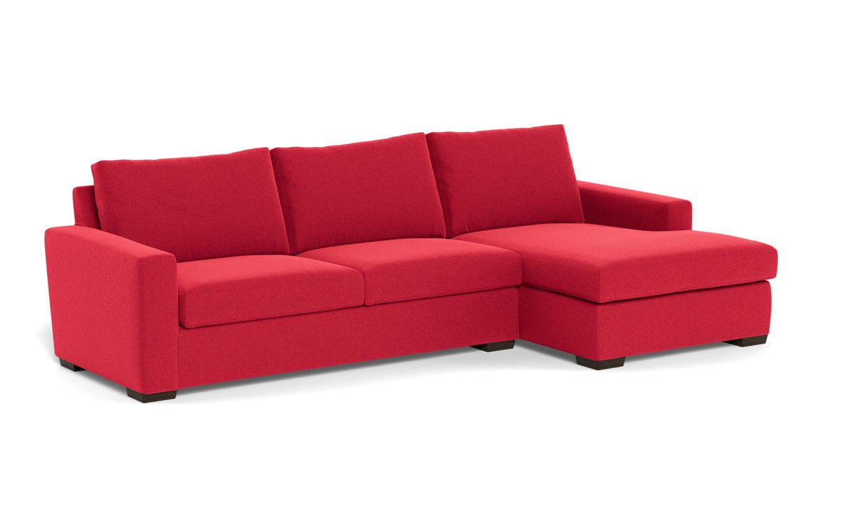 Mesa 123" Right Chaise Sectional - Bennett Red