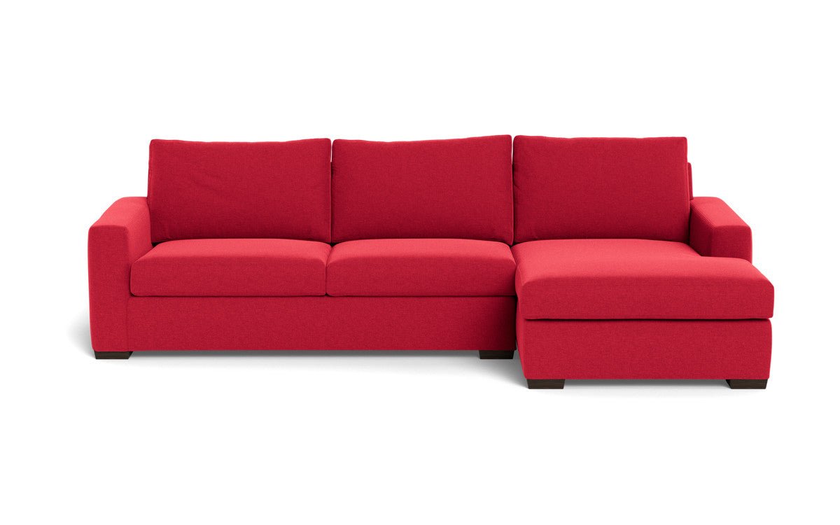 Mesa 123" Right Chaise Sectional - Bennett Red