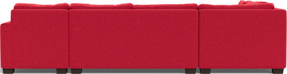 Track 141" Corner Sectionals w. Right Chaise - Bennett Red