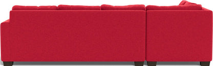 Track 121" Left Chaise Sleeper Sectional - Bennett Red