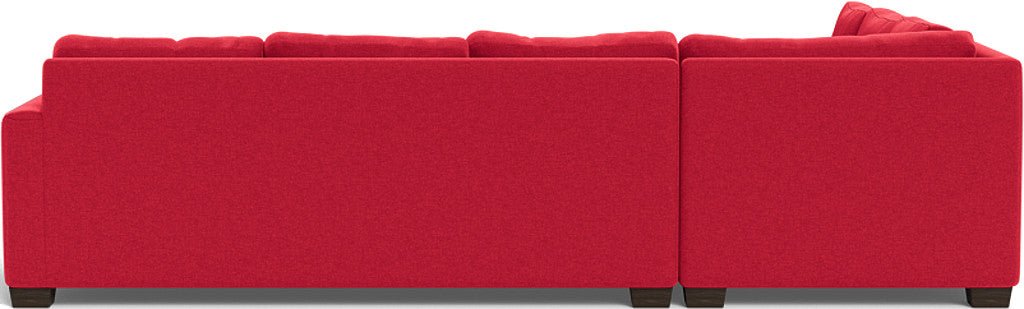 Track 121" Left Corner Sectional - Bennett Red