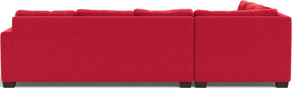 Track 121" Left Corner Sectional - Bennett Red