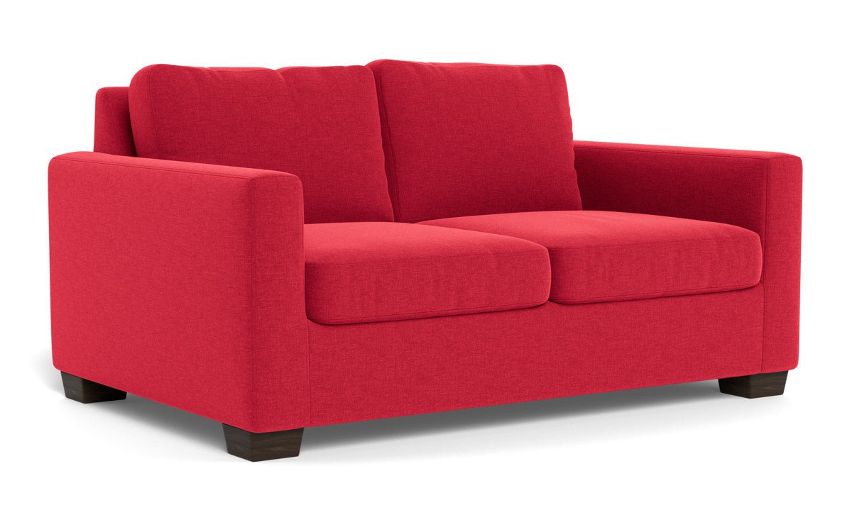 Track 62" Twin Sleeper Loveseat - Bennett Red