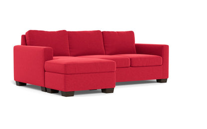 Track 87" Reversible Sofa Chaise - Bennett Red