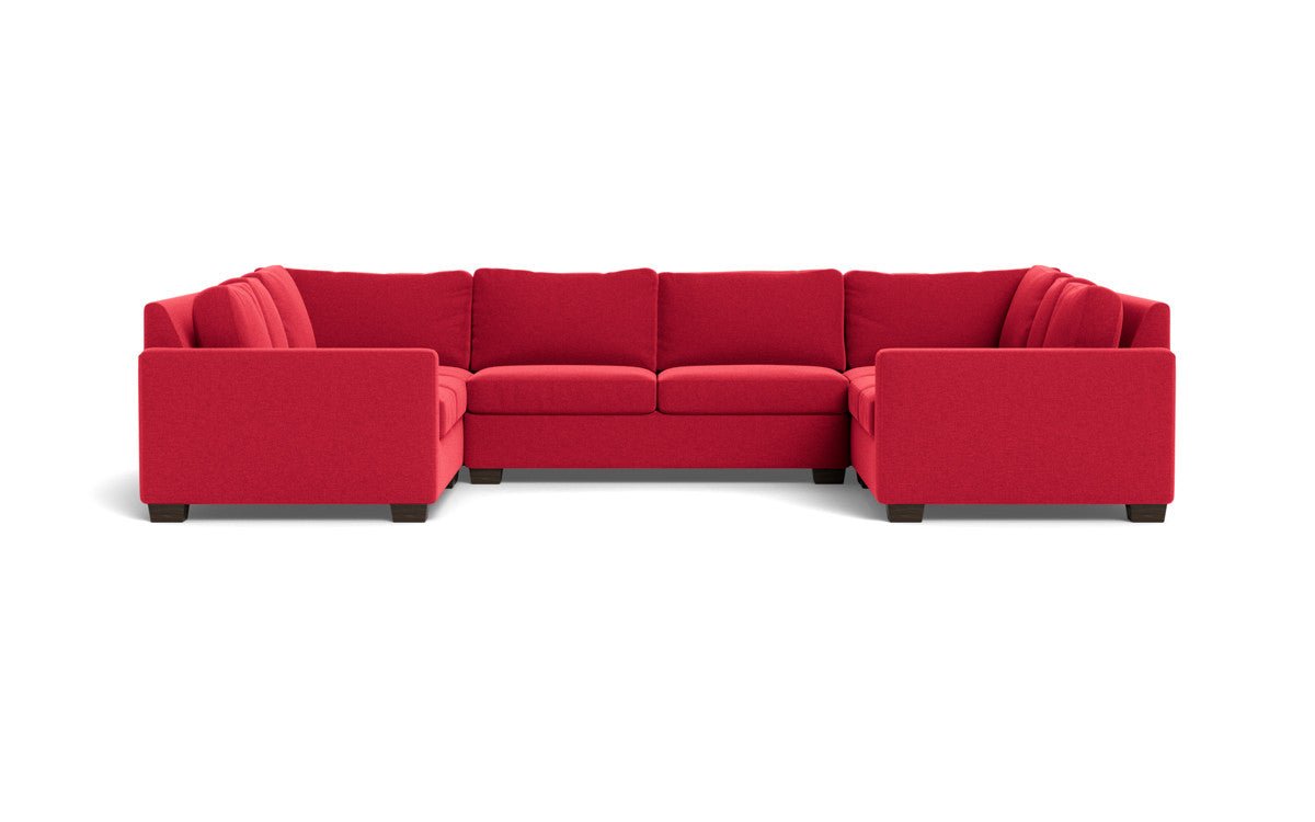Track 141" Corner Sofa U Sectional - Bennett Red