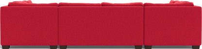 Track 141" Corner Sofa U Sectional - Bennett Red