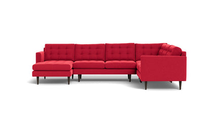 Wallace 130" Corner Sectionals w. Left Chaise - Bennett Red