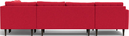 Wallace 130" Corner Sectionals w. Left Chaise - Bennett Red
