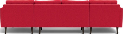 Wallace 126" Double Chaise U Sectional - Bennett Red