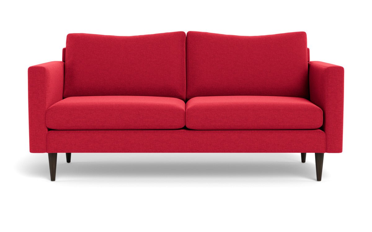 Wallace 74" Untufted Apartment Sofa - Bennett Red