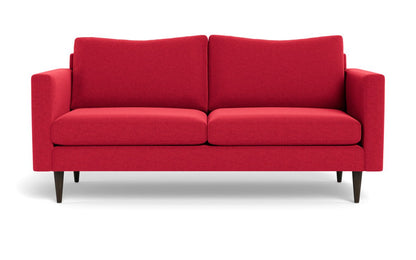Wallace 74" Untufted Apartment Sofa - Bennett Red