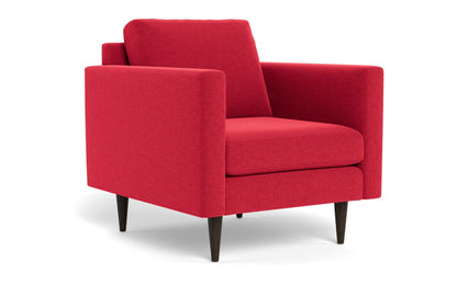 Wallace 34" Untufted Arm Chair - Bennett Red