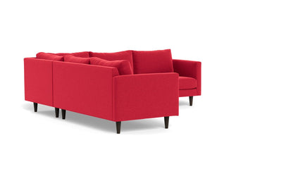 Wallace 102" Untufted Corner Sectional - Bennett Red