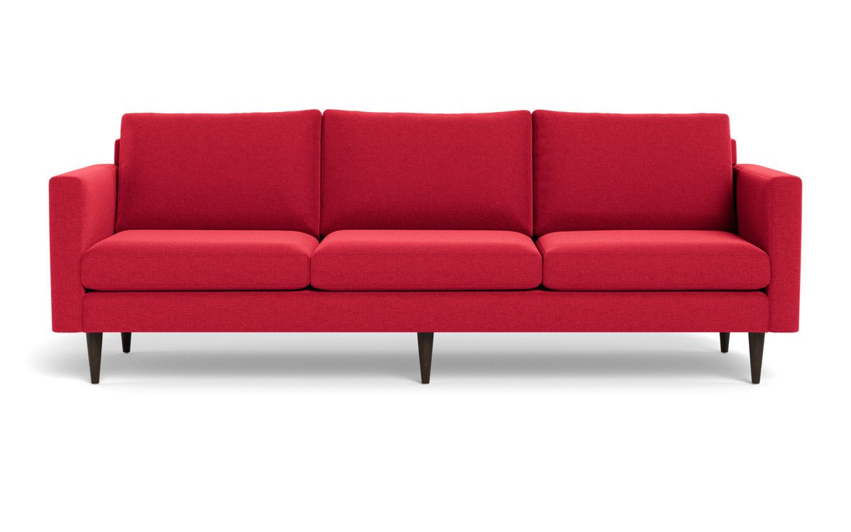 Wallace 98" Untufted Estate Sofa - Bennett Red