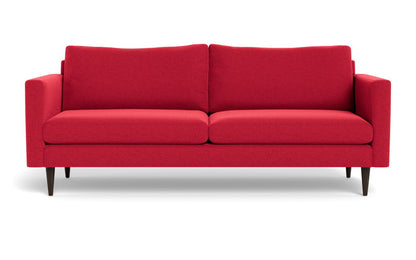 Wallace 85" Untufted Sofa - Bennett Red