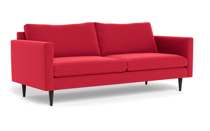 Wallace 85" Untufted Sofa - Bennett Red