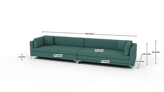 Bonnell 162" 2pc Estate Sofa -