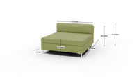 Bonnell Armless Chaise - Wiley Ink
