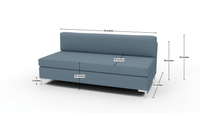 Bonnell Armless Sofa - Superb Hacienda