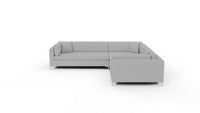 Bonnell 137" Double Cuddler Right Corner Sectional - Dream Dove