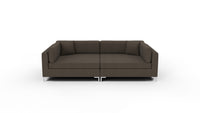 Bonnell 112" Double Cuddler Sofa - Dream Chocolate