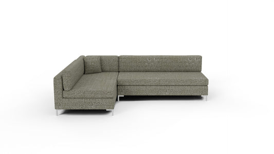 Bonnell 119" Left Corner Armless Sectional - Nepal Olive