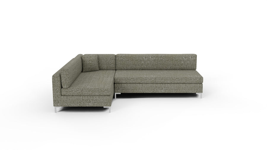 Bonnell 119" Left Corner Armless Sectional - Nepal Olive