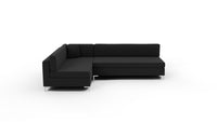 Bonnell 119" Left Corner Armless Sectional - Superb Gunmetal