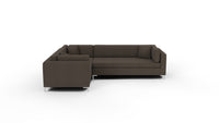 Bonnell 124" Left Corner Sectional - Dream Chocolate