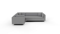 Bonnell 124" Left Corner Sectional - Villa Platinum