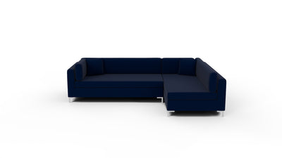 Bonnell 124" Right Chaise Sectional - Superb Cobalt