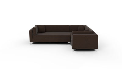 Bonnell 124" Right Corner Sectional - Ravina Espresso