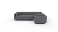 Bonnell 124" Right Corner Sectional - Wiley Charcoal
