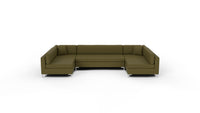 Bonnell 162" U Armless Sectional - Amigo II Garden