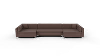 Bonnell 188" U Cuddler Sectional - Amigo II Dusk