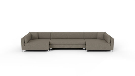 Bonnell 188" U Cuddler Sectional - Cordova Mineral