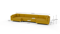 Bonnell 188" U Cuddler Sectional - Cordova Mineral