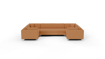 Bonnell 162" U Sectional - Nepal Clay
