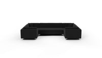 Bonnell 162" U Sectional - Superb Gunmetal