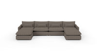 Bouldin 166" Sofa W. Double Ottomans - Cordova Eclipse