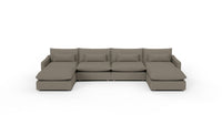 Bouldin 166" Sofa W. Double Ottomans - Cordova Mineral