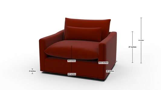 Bouldin 46" Arm Chair - Dream Pool