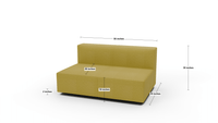Brentwood 56" Armless Loveseat - Elliot Sunflower